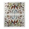 Multi Shells Antique Silk-Touch Throw Elegant Coastal Decorative Blanket