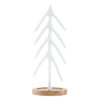 Small Matte White Metal Decorative Tree