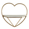 Rustic Heart Shaped Wall Shelf Decorative Floating Storage Display Organizer