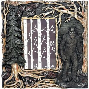 Unique Bigfoot 4x6 resin frame, perfect for mythology-loving nature enthusiasts.
