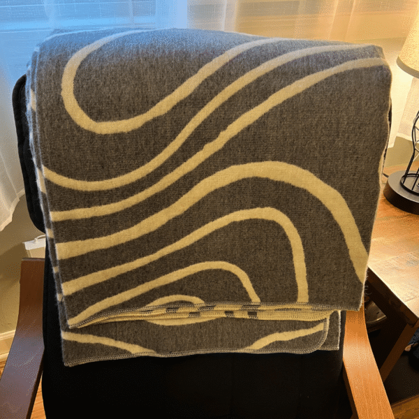 1 Abstract Gray Beige Couch Blanket Soft Cozy Decorative Throw