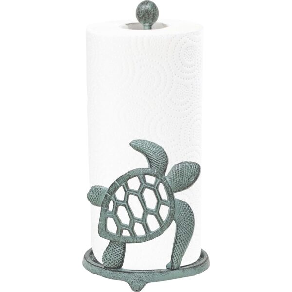 Coastal Sea Turtle Paper Towel Holder Rustic Ocean Kitchen Decor