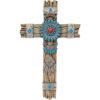 1 Southwestern Dream Catcher Wall Cross Turquoise Rustic Wood Religious Decor