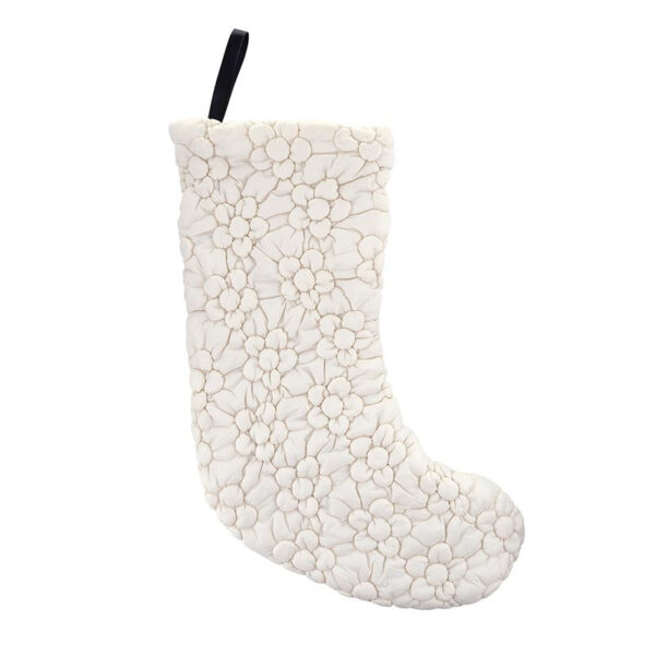 Classic White Christmas Stocking