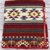 Red Turquoise Southwestern Aztec Woven Blanket Cozy Rustic Decorative Throw