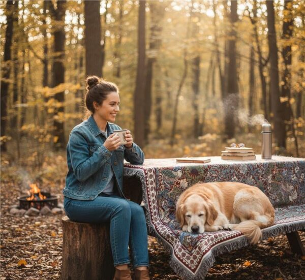 William Morris Strawberry Thief Red Silk-Touch Throw Cozy Decorative Blanket