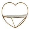 Rustic Heart Shaped Wall Shelf Decorative Floating Storage Display Organizer