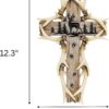 2 Rustic Woodland Deer Antler Wall Cross Cabin Decor Spiritual Gift