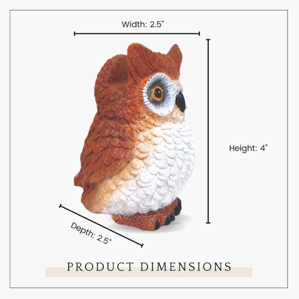 Whimsical Owl Eyeglasses Holder Figurine for Desk or Nightstand Decor
