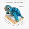 Sea Turtle Eyeglasses Holder Figurine for Nautical Ocean Home Decor