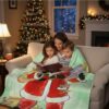 Santa Claus Silk-Touch Blanket Soft Cozy Decorative Throw