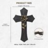 2 Elegant Black Wall Cross Gold Rose Religious Home Decor Inspirational Gift