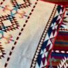 Red Turquoise Southwestern Aztec Woven Blanket Cozy Rustic Decorative Throw