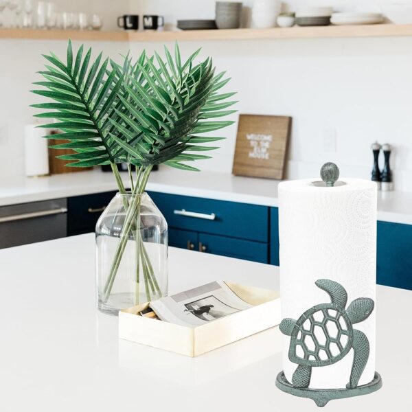 Coastal Sea Turtle Paper Towel Holder Rustic Ocean Kitchen Decor
