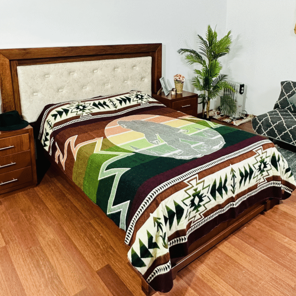 4 Bigfoot Yeti Sasquatch Fleece Blanket Cozy Novelty Throw Soft Warm