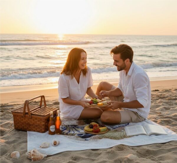 4 Three Shells Antique Silk-Touch Throw Elegant Coastal Decorative Blanket