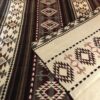 Southwestern Brown Queen Size Blanket Soft Rustic Cozy Woven Throw
