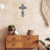4 Southwestern Dream Catcher Wall Cross Feathered Resin Spiritual Religious Decor