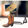 5 Mini Cowboy Boot Card Holders Set for Western Table Decor
