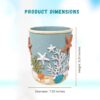 71m6BsNU6+L._SL1500_ 3D resin ocean wastebasket with seashells and starfish beach decor.