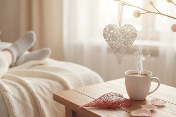 808674c0-0d2f-4735-bb29-e7c05d25eacd Charming Valentine's Day hanging decorations featuring intricate hollow metal heart craft pendants.