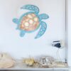 81Yha3ZJFGL._AC_SL1500_ Coastal Decorative Sea Turtle Metal Wall Art for Home Decor.