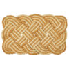 CMR969__82171 Handwoven 24x17 tan and yellow nautical rope doormat for entry ways.
