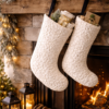 Classic White Christmas Stocking