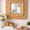 Large Handwoven Seagrass Wall Mirror