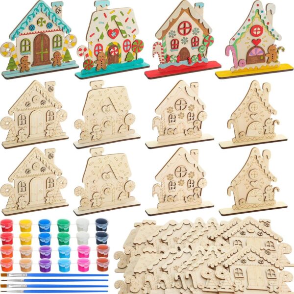 Kids DIY Wooden Stand-Up Painting & Hand-Painted Craft Kit