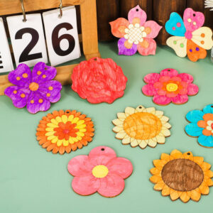 Customizable Kids’ DIY Wooden Flower Art Kit – Eco-Friendly