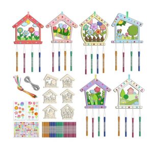 Kids Fairy DIY Wooden Craft Painting Kit – Handheld Mirror Art