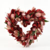 Valentine’s Day Red Heart Flower Wreath Handmade Decor