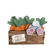 H2685a757f2a64003ba4ba236bc165832q Adorable wooden Easter decor featuring a cute bunny diving into carrots.
