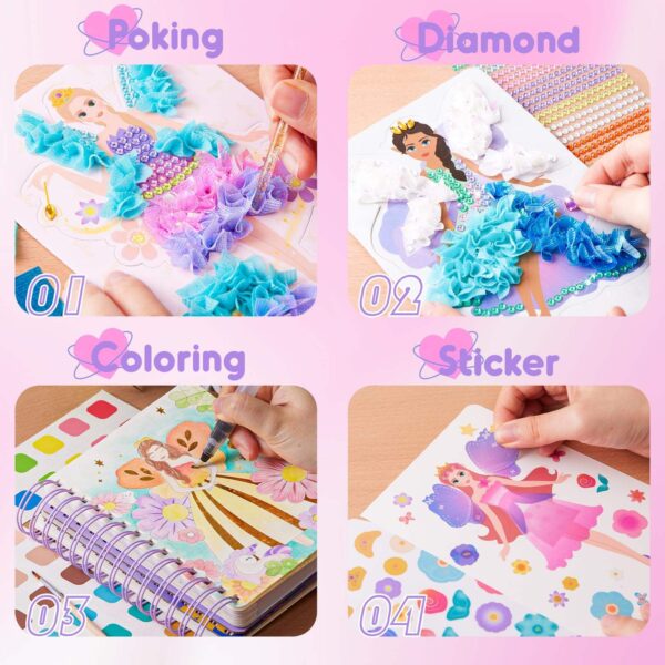 Princess Puncture Painting DIY Paper Craft Kit for Kids