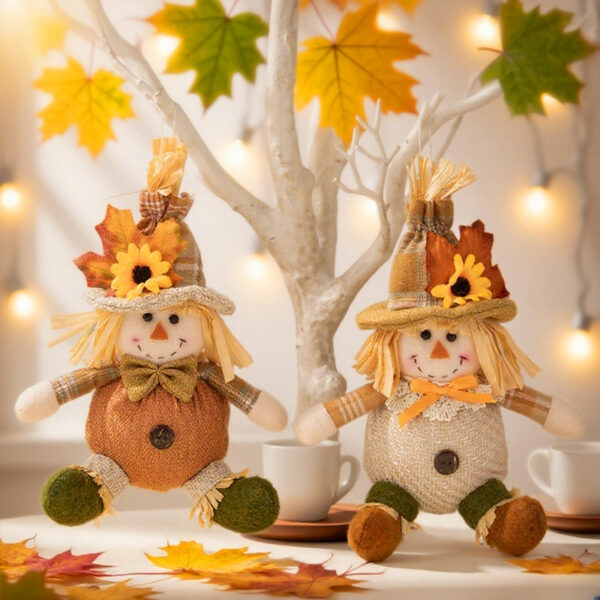 Harvest Festival Standing Gnome Ornaments – Thanksgiving Decor