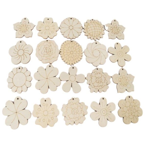 H6c7944b19a144eaa9daaf9cd3d49ec0bI Customizable Kids’ DIY Wooden Flower Art Kit – Eco-Friendly