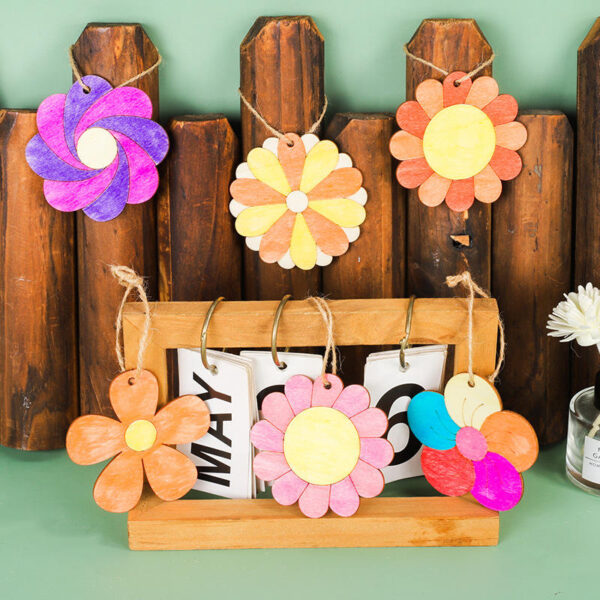 H8c10914c08684b94bddedc3d2e6847a2H Customizable Kids’ DIY Wooden Flower Art Kit – Eco-Friendly