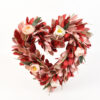 Valentine’s Day Red Heart Flower Wreath Handmade Decor