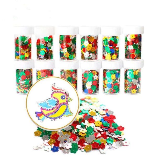 Wholesale Multi-Color Glitter Sequins for Kids Arts & Crafts
