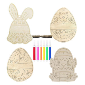 DIY Easter Wooden Bunny & Egg Paint Kit – Basket Stuffer Craft