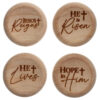 1.25-Inch Engraved Wooden Comfort Stones with Faith Messages and Display Tub