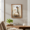 a2ab7dd2-5b7c-4243-8222-2e768eb48f25 "Peace on Earth" Holy Family Nativity Scene Framed Linen Wall Art