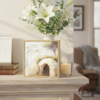 e0eb35b1-5261-4542-9716-69d5202b3c72 (1) He Is Risen Matthew 28:6 Framed Watercolor Empty Tomb Easter Tabletop Plaque