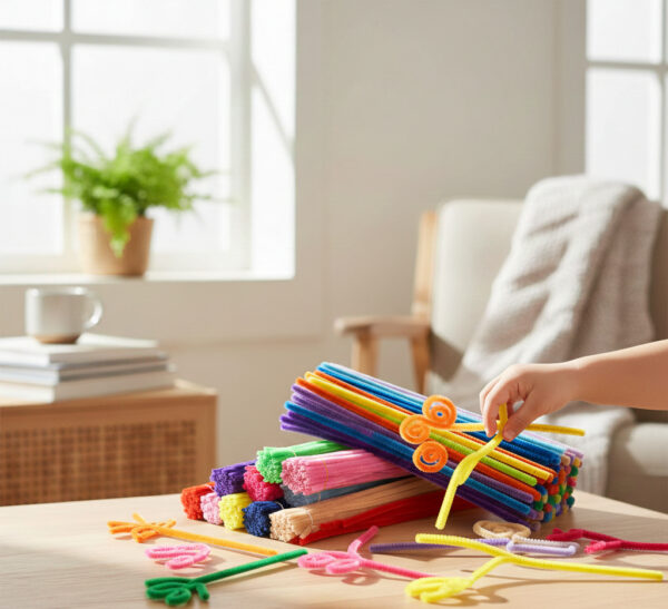 6mm Colorful Chenille Stems Pipe Cleaners 30cm DIY Craft Supplies for Kids