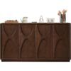 1 Farmhouse Modern Sideboard Buffet Cabinet Four Door Storage with Shelves