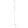 Solid Wood Coat Rack Tree with Hooks Adjustable Height Organizer