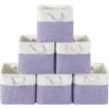 Fabric Storage Cube Bins Foldable Organizer with Handles Set
