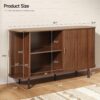 Modern Sideboard Buffet Cabinet Sliding Door Storage Adjustable Shelf Console