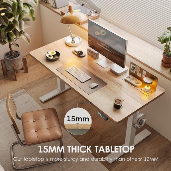 2 Electric Standing Desk Adjustable Height Computer Workstation with Memory Control